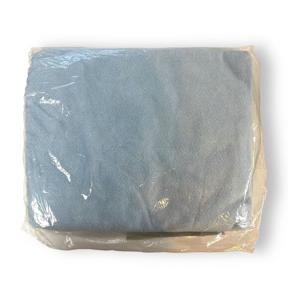 Vintage Cannon Blanket Second Satin Binding Blue New Old Stock Twin Full 72 x 90 - Picture 2 of 10